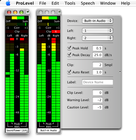 Audio Level Meter Software Mac
